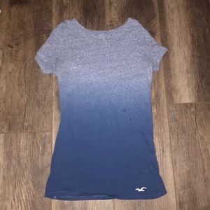 blue fading hollister t shirt